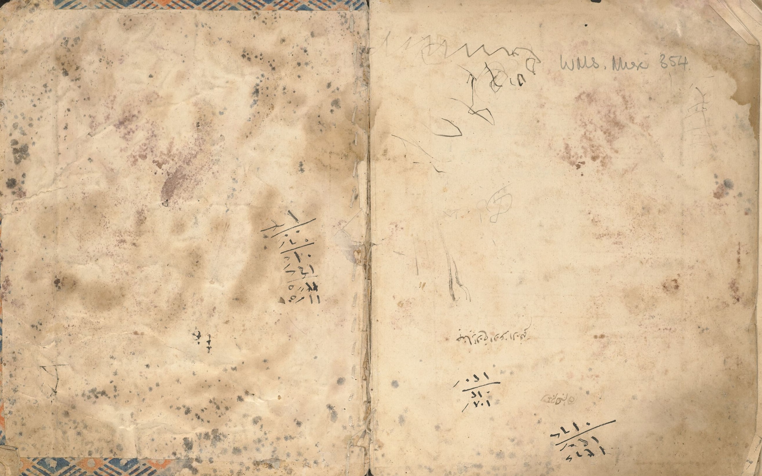 MS Arabic 862 open inside front cover