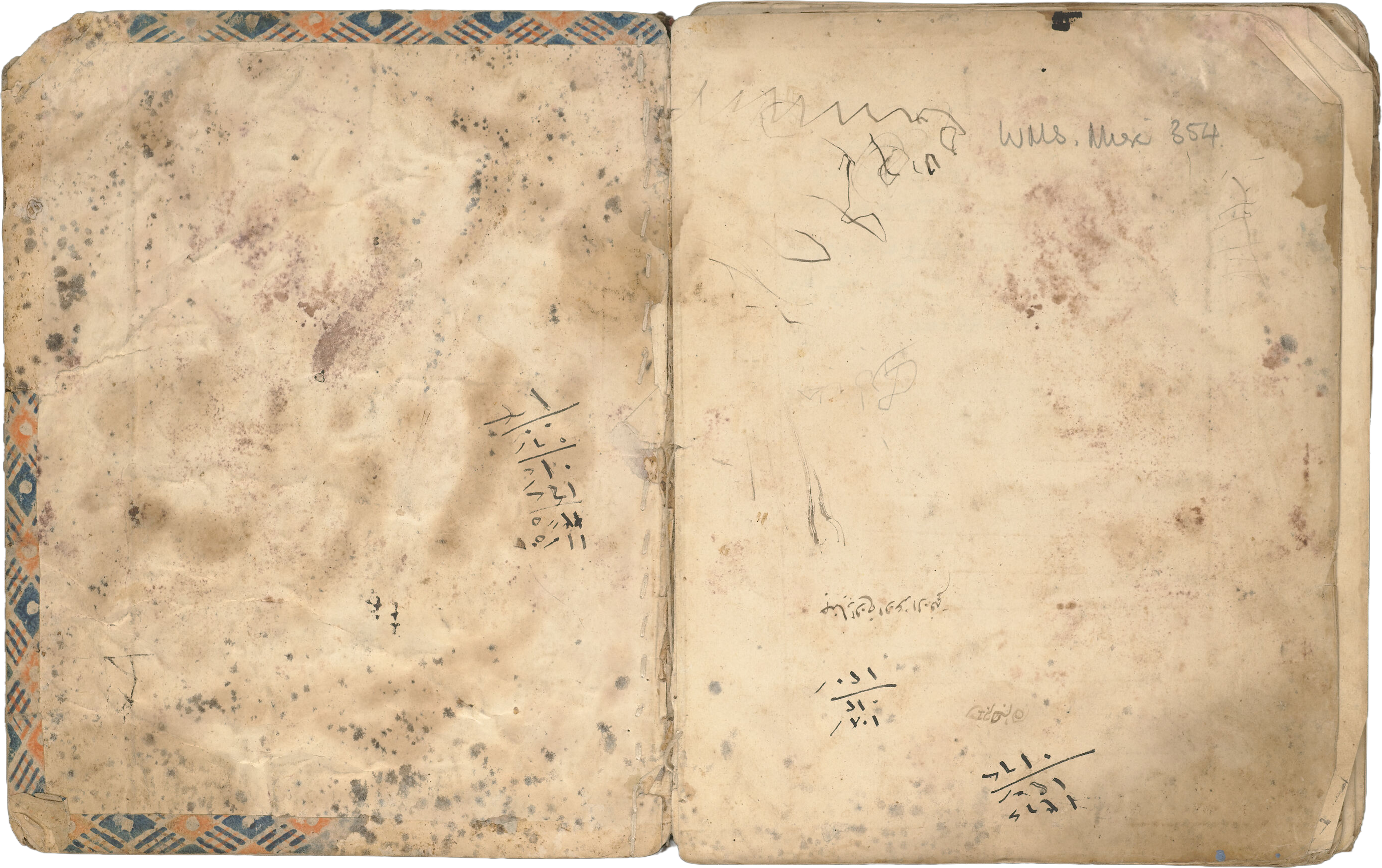 MS Arabic 862 open inside front cover